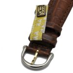 Maurice Lacroix 19 mm Croco Kroko BROWN Strap with steel (gold) Buckle-1