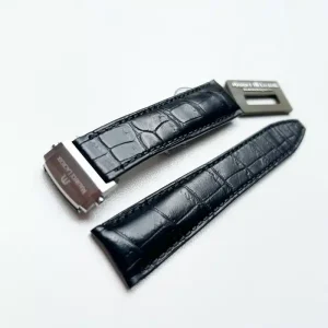 Maurice Lacroix watch strap Crocodile 21 mm with folding buckle