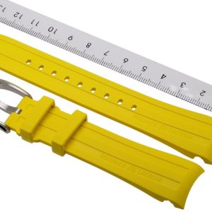 Maurice Lacroix Pontos Rubber Strap 21 mm buckle PT6188 PT6118 Yellow