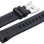 Maurice Lacroix Pontos S PT6008 BLUE Rubber Watch Strap 1