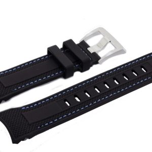 Maurice Lacroix Pontos S PT6008 BLUE Rubber Watch Strap