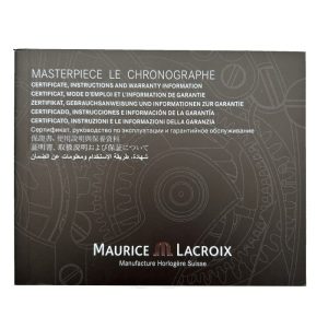 Maurice Lacroix Masterpiece Le Chronographe MP7008 MP7128 Hand Wound Instructions Manual Booklet