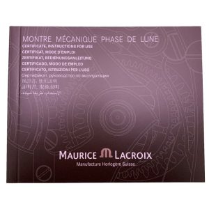 Maurice Lacroix Masterpiece Phase De Lune Automatic MP6347_Instructions booklet