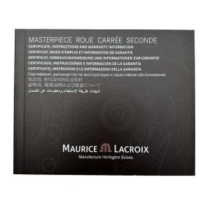 Maurice Lacroix Masterpiece roue carree seconds Square Wheel MP7158 Instructions Manual Booklet