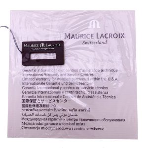 Maurice Lacroix Tag and International Warranty and Service Centres booklet
