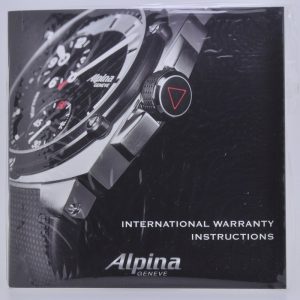 Alpina Watch Instructions Manual Booklet AL-300 AL-350 AL515 AL-550 AL-650 AL-700 AL-750 AL-850