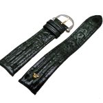 Maurice Lacroix Croco Kroko Strap Green Vintage 20 mm with bicolor buckle