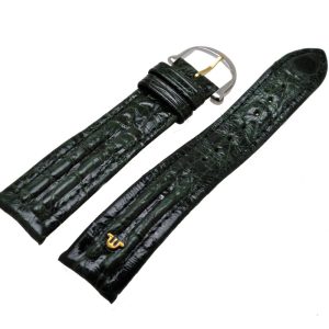 Maurice Lacroix Croco Kroko Strap Green Vintage 20 mm with bicolor buckle