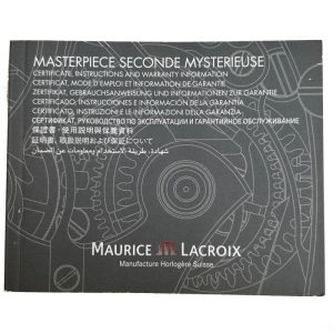 Maurice Lacroix Instructions Manual Booklet Masterpiece Seconde Mysterieuse MP6558