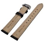 Maurice Lacroix Leather Black strap 14 mm chrome buckle 1