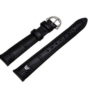 Maurice Lacroix Leather strap Black 15 mm with M