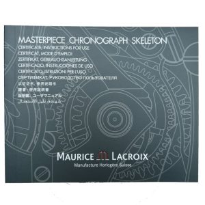 Maurice Lacroix Masterpiece Chronograph Skeleton MP6028 Instructions manual booklet