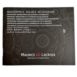 Maurice Lacroix Masterpiece Double Retrograde Automatic MP6538_Instructions booklet