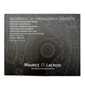 Maurice Lacroix Masterpiece Le Chronographe Squelette MP7128 Instructions booklet