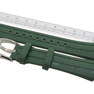 Maurice Lacroix Pontos rubber strap 21mm PT6178 PT6188 PT6118 GREEN with Buckle