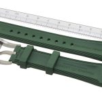 Maurice Lacroix Pontos rubber strap 21mm PT6178 PT6188 PT6118 GREEN with Buckle 1