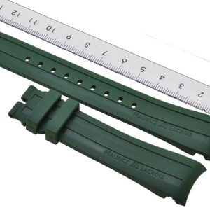 Maurice Lacroix Pontos rubber strap 21mm PT6178 PT6188 PT6118 Green