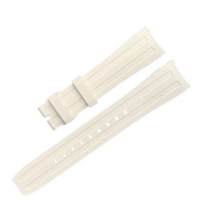 Maurice Lacroix Pontos rubber strap 21mm PT6178 PT6188 PT6118 White