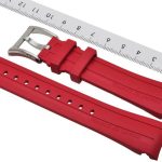 Maurice Lacroix Pontos rubber strap 21mm PT6178 PT6188 PT6118 RED with Buckle
