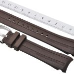 Maurice Lacroix Pontos rubber strap 21mm PT6178 PT6188 PT6118 BROWN with Buckle