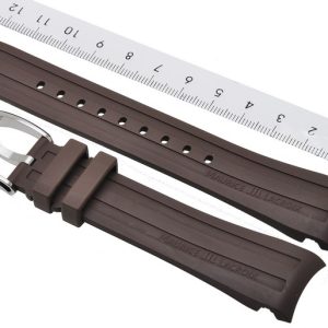 Maurice Lacroix Pontos rubber strap 21mm PT6178 PT6188 PT6118 BROWN with Buckle