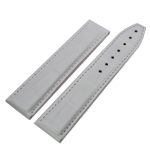 Maurice Lacroix crocodile leather Watch strap for folding buckle 20 mm White