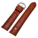 Maurice Lacroix watch strap 18 mm Brown cognac with chrome buckle and M