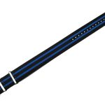 Maurice Lacroix PT6008 PT6018 Pontos S NATO strap band Black - Blue 22 mm