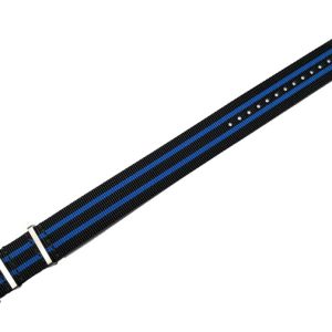 Maurice Lacroix PT6008 PT6018 Pontos S NATO strap band Black - Blue 22 mm