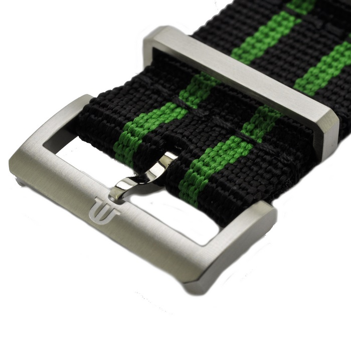 Maurice Lacroix PT6008 PT6018 Pontos S NATO strap band BLACK Dark GREEN 22 mm